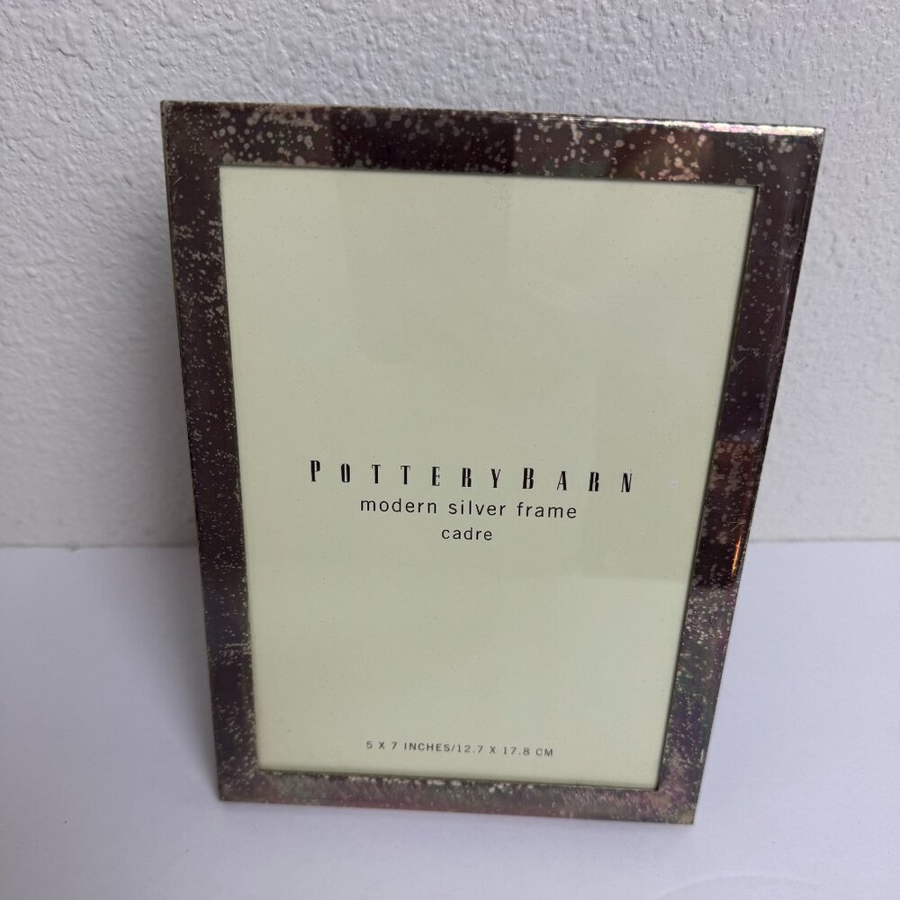 Pottery Barn Silver Stainless Steel Frame "Modern Frame Cadre"